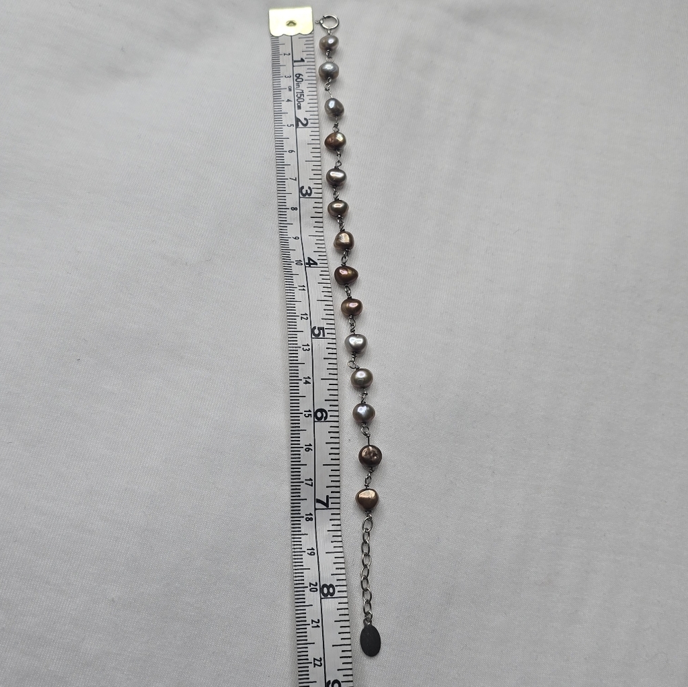 Pearl and Silver bracelet. - Picture 5 of 5
